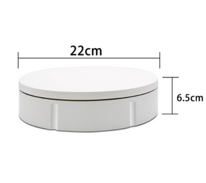 22cm Plastic Automatic Rotating Display Turntable 360 Revoing Shoe Rack with Max Load 50kg 