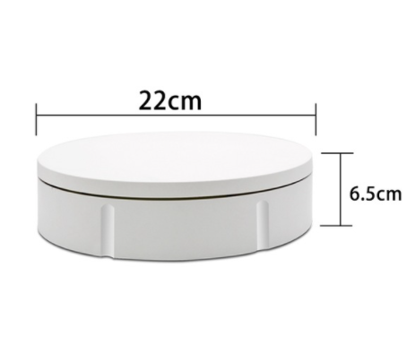 22cm Plastic Automatic Rotating Display Turntable 360 Revoing Shoe Rack with Max Load 50kg 