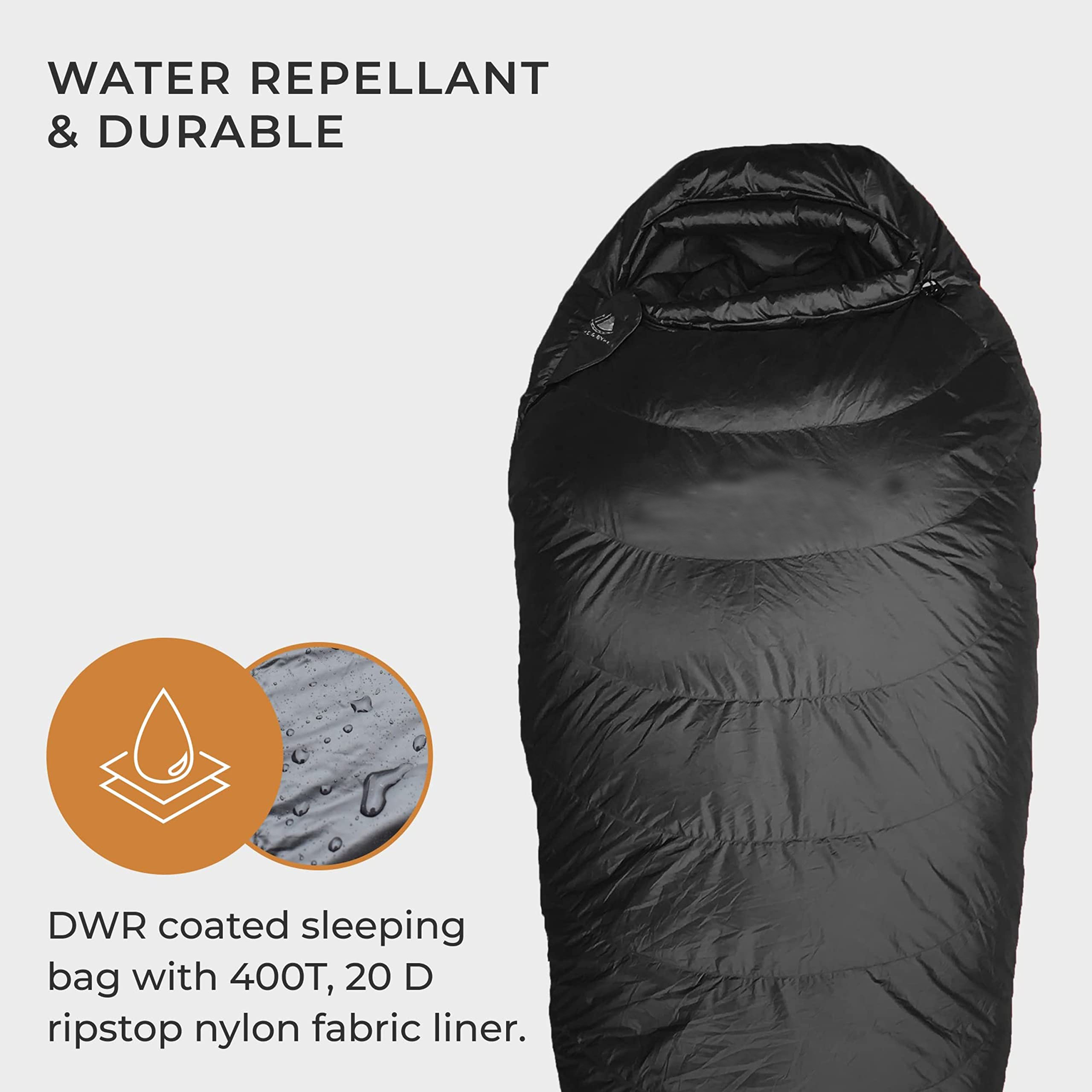 Sleeping Bag 650FP Duck Down Travel Compact Compression Lightweight Warm Washable Emergency Survival Sleeping Bags Shelter