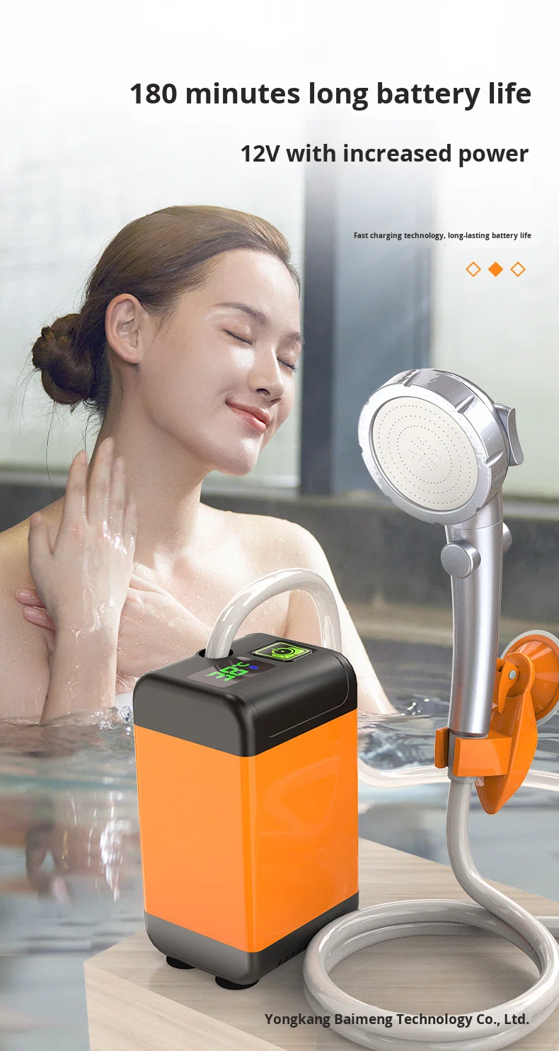 Outdoor Copper Shower Device Portable Electric for Camping Construction Sites Dormitories Rural Household Use Made in China