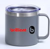 Classic Design Insulated Double-Layer Vacuum Stainless Steel Handle Beer Cup 12oz Eco-Friendly Office Water Coffee Mug for