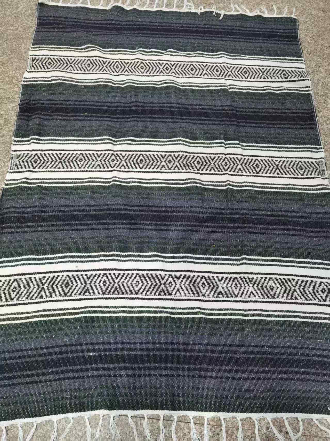 High Quality Soft Polyester Serape Blanket Custom Outdoor Camping Beach Towel for Yoga Car Novelties Picnics-Handwoven