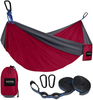 Custom Ultralight Camping Hammock Hamacas Swing 1-2 Person Flat Travel Hammocks with Tree Straps Portable Outdoor Adult