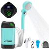 Hot Sale Portable 6000mAh Rechargeable Electric Shower Pump for Camping 