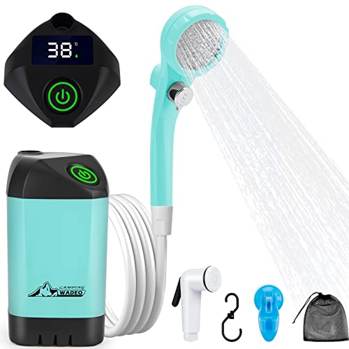 Hot Sale Portable 6000mAh Rechargeable Electric Shower Pump for Camping 