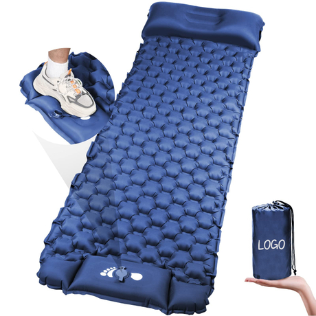 Ultralight Hiking Backpacking Waterproof Inflatable Sleep Mattress Outdoor Camping Sleeping Pad Mat 40D Nylon Customized Color