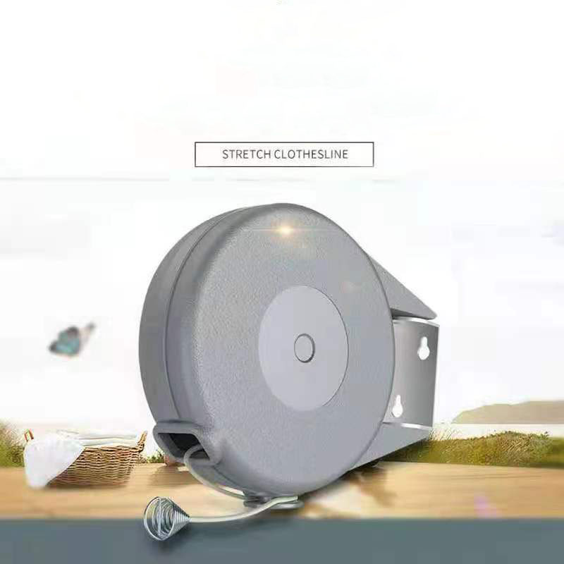PVC Retractable Clothesline Washing Line Portable Heavy Duty Indoor And Outdoor Clothing 