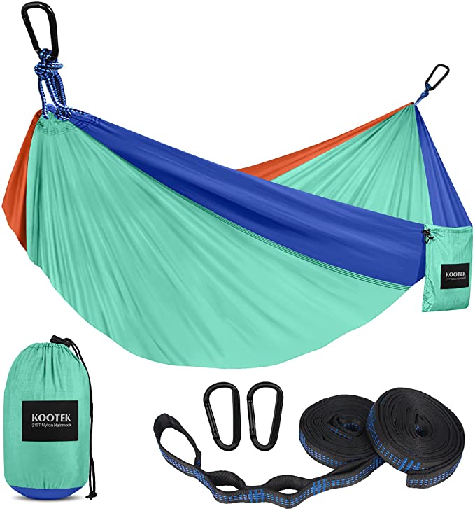 Custom Ultralight Camping Hammock Hamacas Swing 1-2 Person Flat Travel Hammocks with Tree Straps Portable Outdoor Adult