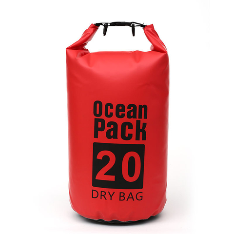 500D PVC Waterproof Soft Quality Bag for Outdoor Diving Compression Storage-20L Capacity for Man/Women Swimming Rafting Kayak