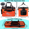 Durable EVA Material Outdoor Fishing Tackle Boxes 4 Gallons Transparent Lid Bait Bucket for Streams and Lakes