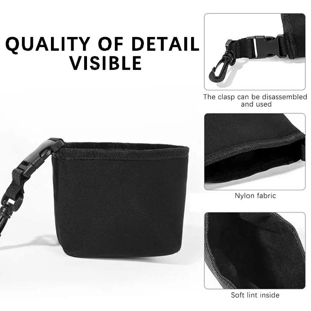 Outdoor Sport Golf Ball Cleaning Bag Waterproof Clean Face Technology Liner Detachable Clip Machine Washable Cleans Club Grooves