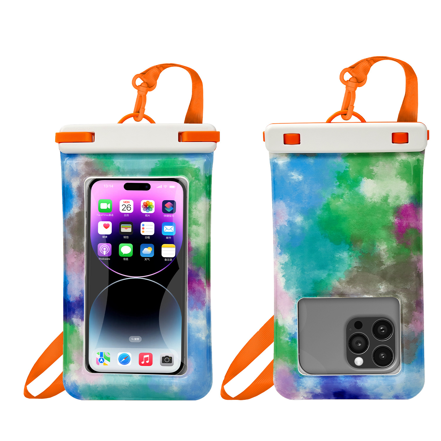 Portable Outdoor PVC Waterproof Mobile Phone Case Pouch Water-Resistant Swim & Dive Dry Bag for Cell Phone for Travel & Swim