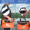 Durable EVA Material Outdoor Fishing Tackle Boxes 4 Gallons Transparent Lid Bait Bucket for Streams and Lakes