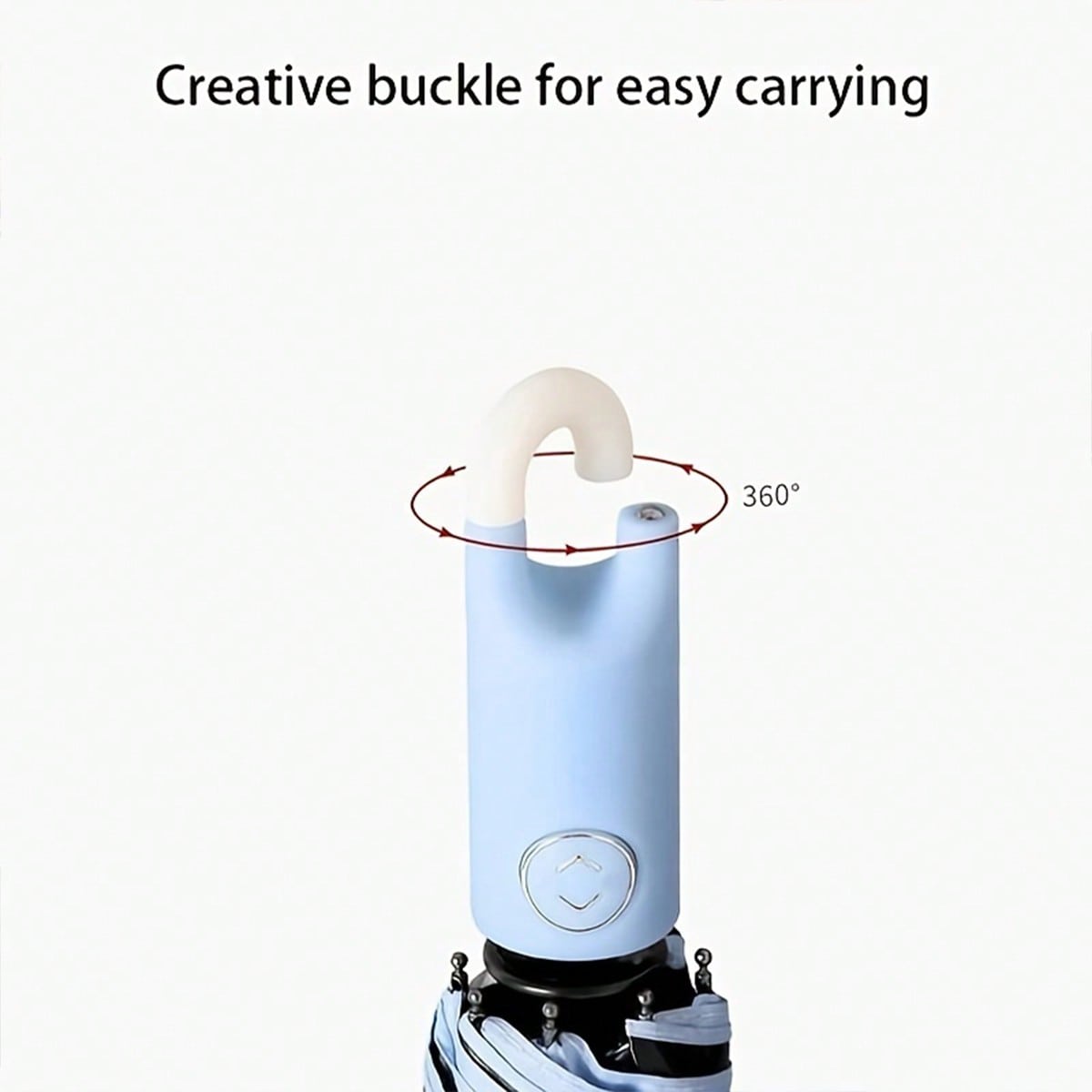 8-Ribs Travel Umbrella Cute Design Windproof & Multi-Color Semi-Automatic Open And Made of 190T Nylon Business Gifts Rain