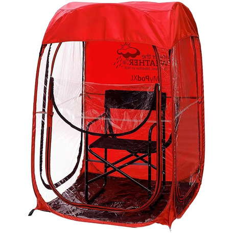 Custom Automatic Pop-Up Windproof Rain Shade Outdoor Clear Camping Tent Polyester Concert Viewing Fishing Single Person Easy