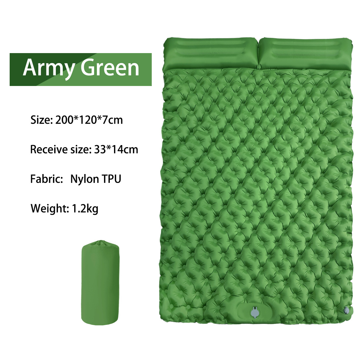 High Quality Automatic Inflatable Sleep Pad Self-Inflating Mat for Outdoor Activities Like Hiking Custom Logo Dampproof