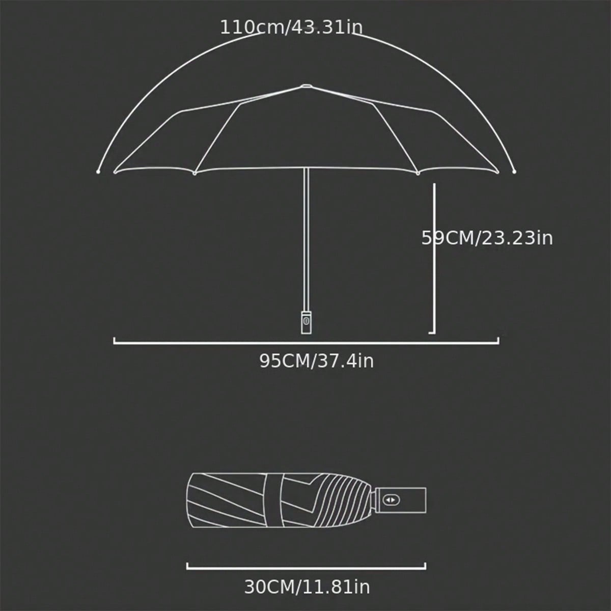 8-Ribs Travel Umbrella Cute Design Windproof & Multi-Color Semi-Automatic Open And Made of 190T Nylon Business Gifts Rain