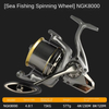 Metal Right-hand Fishing Reel Saltwater Double Loading Spinning Reels for Carp with Bait for Carp Fishing Tackle