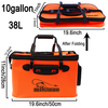 10 Gallon 35LFishing Foldable Fish Bucket Fish Container Multi-Functional Live Outdoor EVA Fishing Bag Keep the Bait Fresh Fish Catch Alive