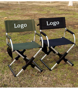Outdoor Camping Folding Chair Aluminum Alloy Magician Director Chair RV Portable Folding Chair Fishing Compact Backrest Chair