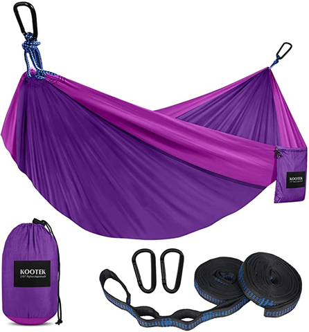 Custom Ultralight Camping Hammock Hamacas Swing 1-2 Person Flat Travel Hammocks with Tree Straps Portable Outdoor Adult