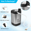 Hot Sale Portable 6000mAh Rechargeable Electric Shower Pump for Camping 