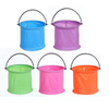 High Quality Foldable Beach Folding Bucket Portable 2L Small Colourful Fishing Bucket for Camping Fishing