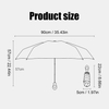 Customizable Black Rain Sun Umbrella Six-Bone Black Rubber Handle Ultra-Light Five-Fold Buckle Classic Oxford UV Business Gifts