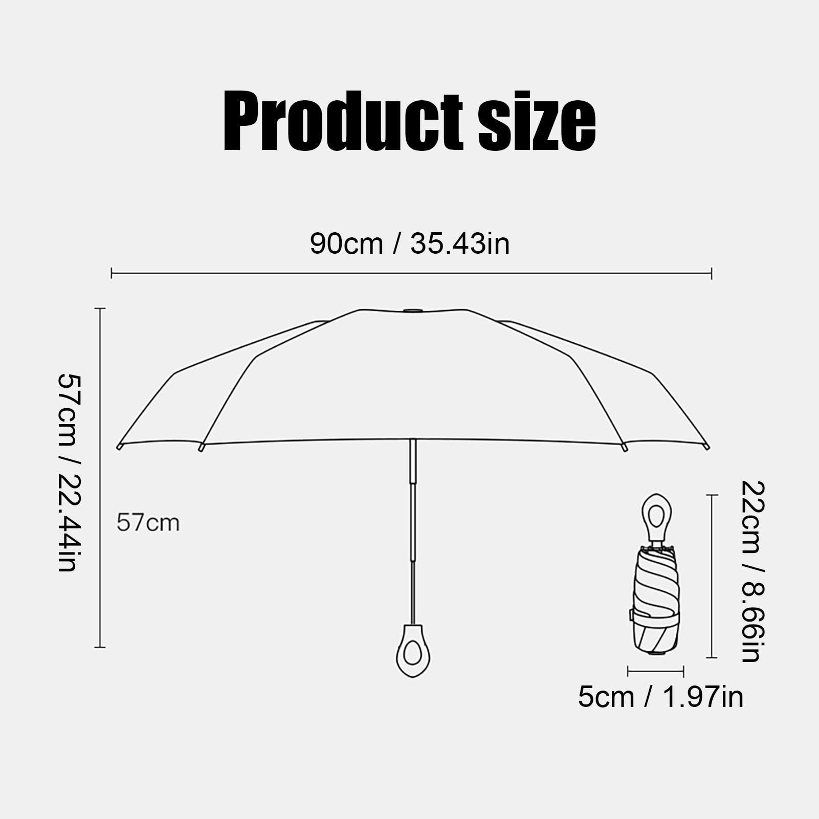 Customizable Black Rain Sun Umbrella Six-Bone Black Rubber Handle Ultra-Light Five-Fold Buckle Classic Oxford UV Business Gifts