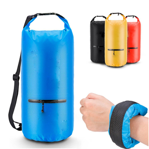 10L IPX6 Waterproof Polyester Hiking Bucket Drybag with 0.5mm PVC Tarpaulin for All Seasons