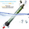 Amazon Hot Selling Outdoor Water Purifier Straw Individual Filter Mouth Suction Direct Drinking Filter