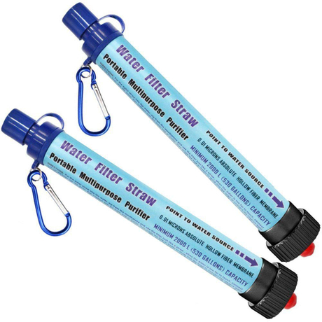 Outdoor Water Purifier Filter Portable Life Drinking Straw Emergency Survival Supplies for Outdoor Drinking Water
