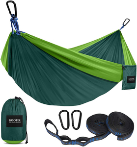 Custom Ultralight Camping Hammock Hamacas Swing 1-2 Person Flat Travel Hammocks with Tree Straps Portable Outdoor Adult