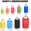 5L PVC Waterproof Soft Bag Portable Outdoor Diving Compression Storage for Men/Women Sports-for Swimming Rafting Kayak