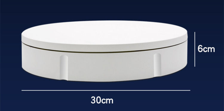 30cm Plastic Automatic Rotating Display Turntable 360 Revoing Shoe Rack with Max Load 100kg 