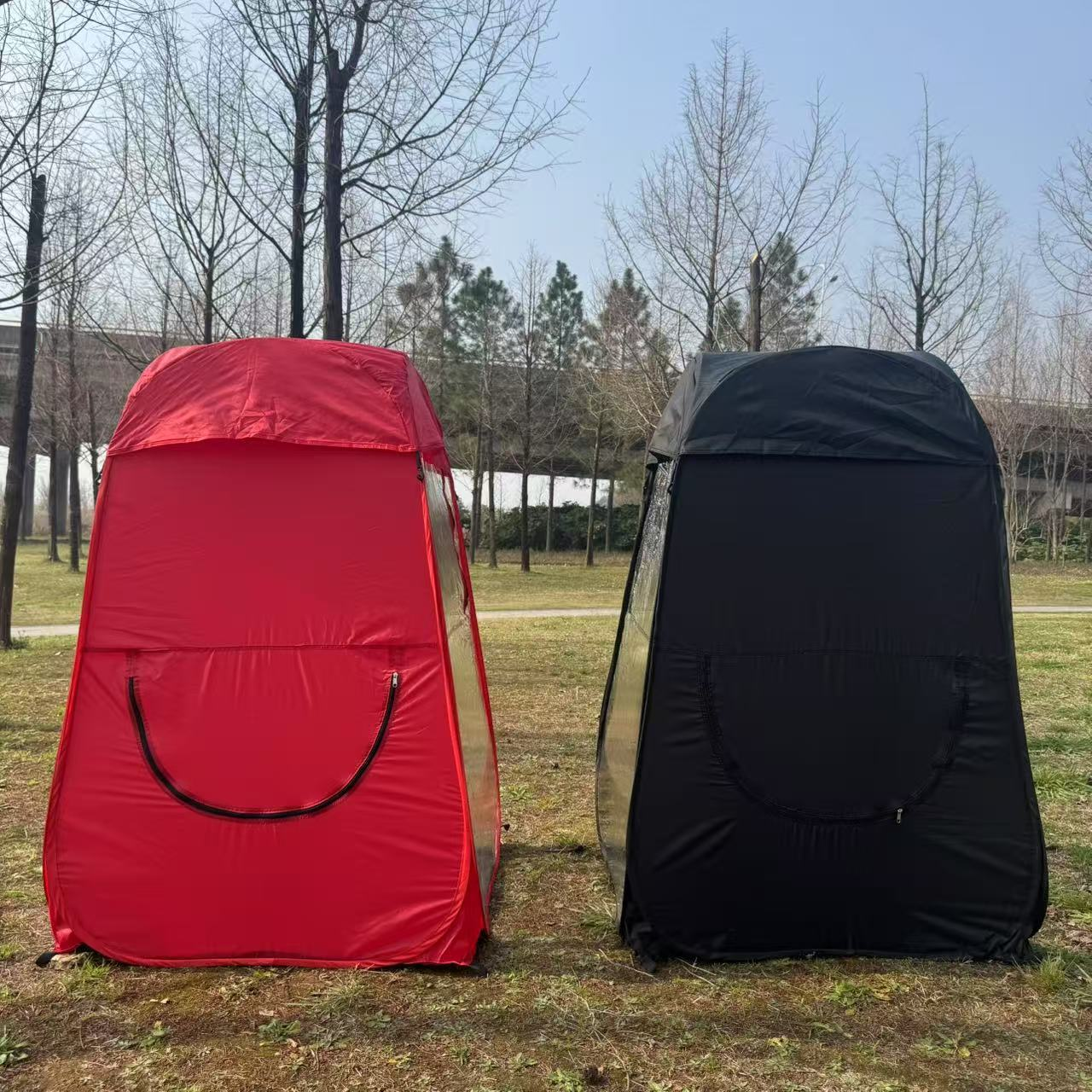 Custom Automatic Pop-Up Windproof Rain Shade Outdoor Clear Camping Tent Polyester Concert Viewing Fishing Single Person Easy