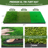 1 0x7ft Outdoor Golf Practice Nets Mat All-in-One Backyard Driving Chipping Swing Training with Archery Target Balls Bag