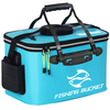 21L 4.5gallon Fish Container Multi-Functional Fish Live Lures Bucket Outdoor EVA Fishing Box for Fishing Collapsible Foldable Fish Bucket Live