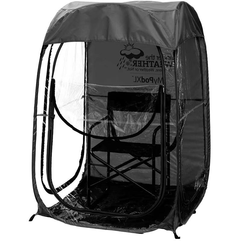 Custom Automatic Pop-Up Windproof Rain Shade Outdoor Clear Camping Tent Polyester Concert Viewing Fishing Single Person Easy