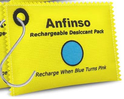 3-Pack Rechargeable Silicone Desiccant Bags for Climbing & Camping Moisture-Proof Dehumidification Outdoor Activities