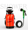 Outdoor 5L Sprayer Bottle with Hand Press Camping Shower And Removable Hose for Traveling Camping Gardening