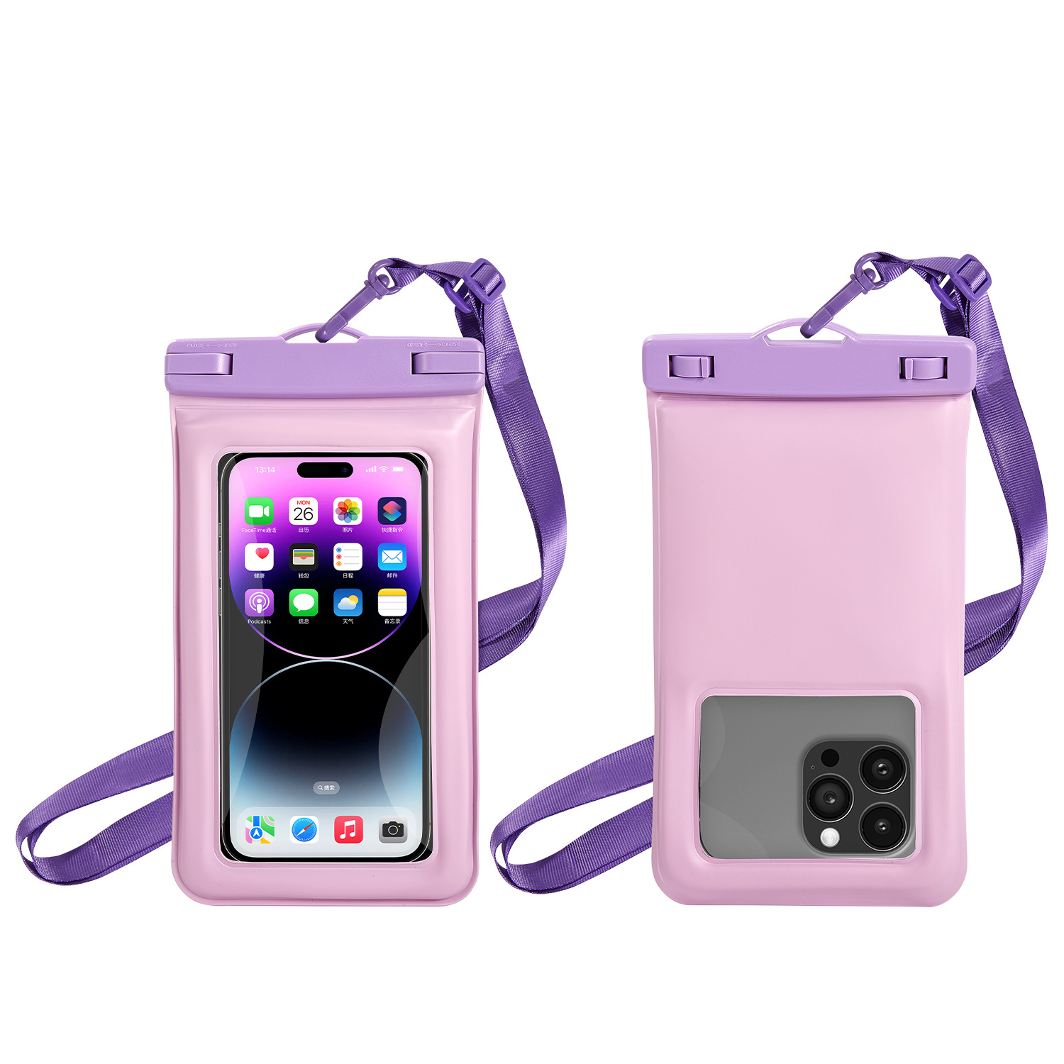 Portable Outdoor PVC Waterproof Mobile Phone Case Pouch Water-Resistant Swim & Dive Dry Bag for Cell Phone for Travel & Swim