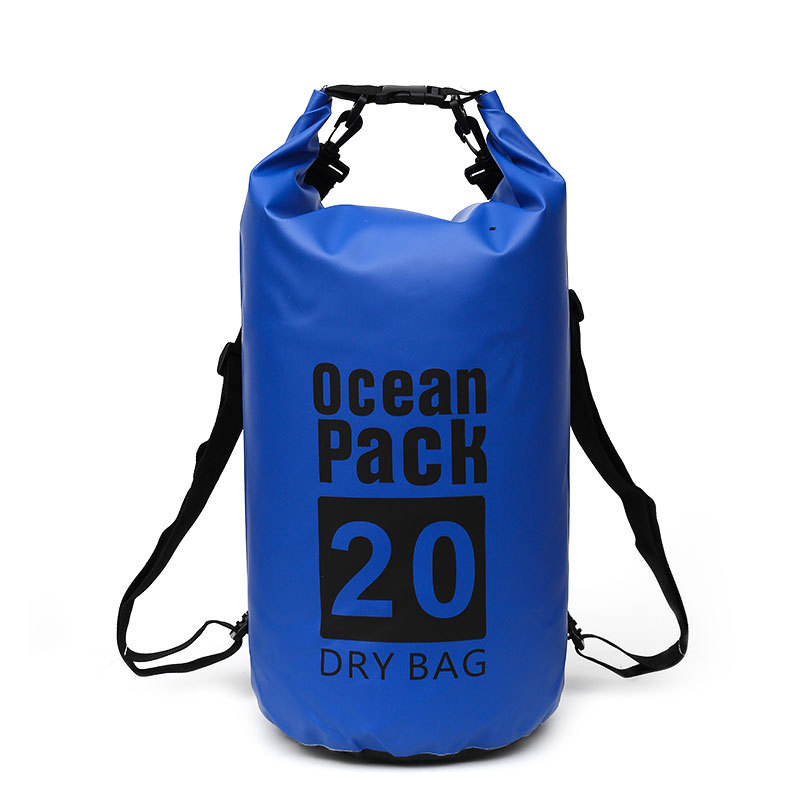 500D PVC Waterproof Soft Quality Bag for Outdoor Diving Compression Storage-20L Capacity for Man/Women Swimming Rafting Kayak