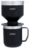 Perfect Brew Modern Stainless Steel Coffee Maker Set BPA-Free Camping Pour Over with Reusable Camp Mug Filter for Travel