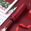 Hot Sale Multi-Color Foldable Automatic Umbrella with Built-in LED Light Handle for Outdoor Activities