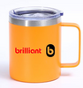 Classic Design Insulated Double-Layer Vacuum Stainless Steel Handle Beer Cup 12oz Eco-Friendly Office Water Coffee Mug for